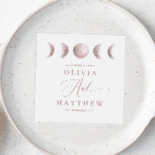 Zachte Blush Moon | Delicate Elegant Script Weddin Servet