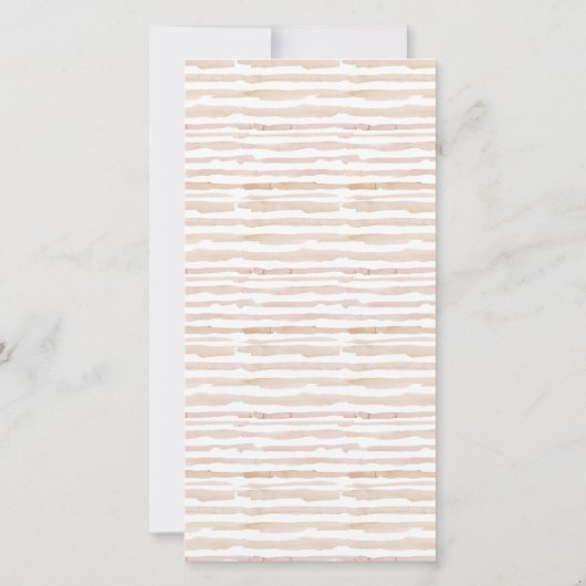 Zachte Blush Pink Pumpkin Floral Menu Kaart (Achterkant)