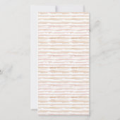 Zachte Blush Pink Pumpkin Floral Menu Kaart (Achterkant)