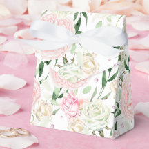 Zachte Blush Pioen & Roos Waterverf Bloemmotief