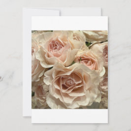 Zachte Blush Roos Boeket Romantische Wenskaart Kaart