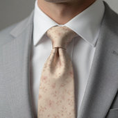 Zachte Blush Roze Bloem  Stropdas