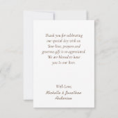 Zachte Blush Roze Bloemen Groen Bloemen Bloemen Br Bedankkaart (Achterkant)