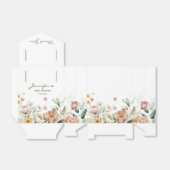Zachte Blush Roze Waterverf Bloemen Tent Bedankdoosjes (Uitgevouwen)