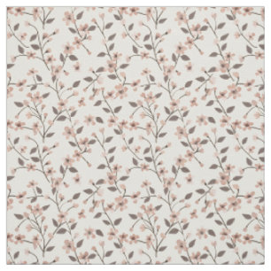 Zachte Blush Roze Wilde Bloem Vintage Boho Jaren 7 Stof