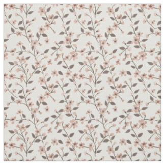 Zachte Blush Roze Wilde Bloem Vintage Boho Jaren 7 Stof