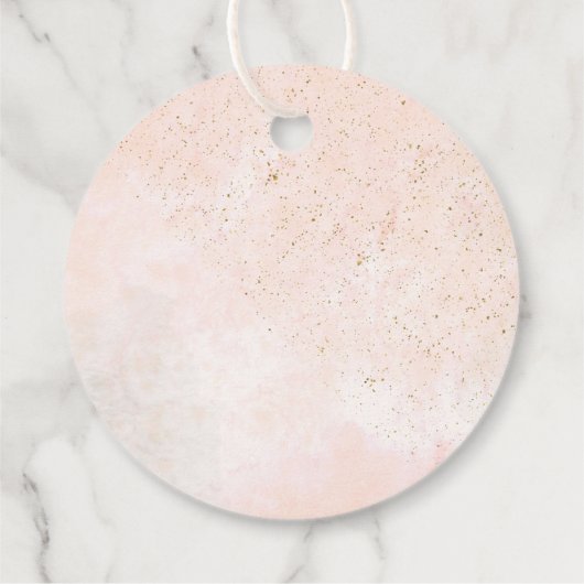 Zachte Blush-Rozen Dank u voor V2 ID828 Bedankjes Labels (Achterkant)