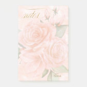 Zachte Blush-Rozen ID828 Post-it Notes (Voorkant)