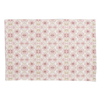 Zachte Blush Waterverf Bloemenkunst Kussensloop