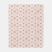 Zachte Blush Waterverf Bloemkunst Fleece Deken (Voorkant)