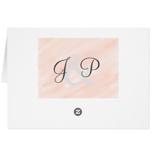 Zachte blush Weddenschap Hartelijk dank (Achterkant Horizontaal)