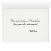 Zachte blush Weddenschap Hartelijk dank (Binenzijde Horizontaal (Onderkant))