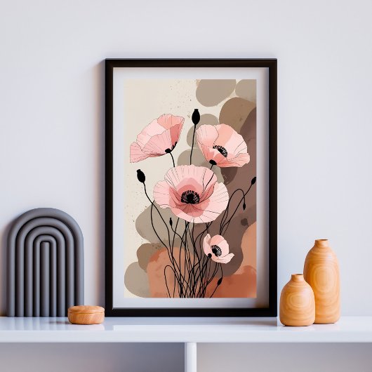 Zachte Blush Weideklaprozen Foto Afdruk