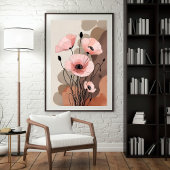 Zachte Blush Weideklaprozen Foto Afdruk