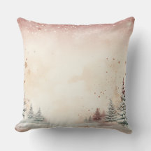 Zachte Blush Winter Wonderland Kussen
