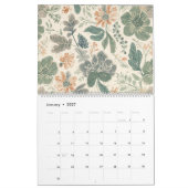 Zachte Boho Bloem 18-Maands Wandkalender Kalender (Jan 2027)