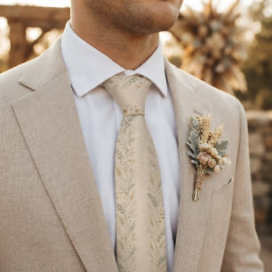 Zachte Boho Bloemen Stropdas