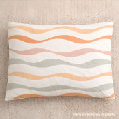 Zachte Boho Golfstreep Patroon Kussensloop