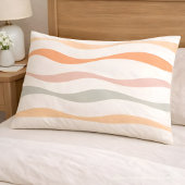 Zachte Boho Golfstreep Patroon Kussensloop