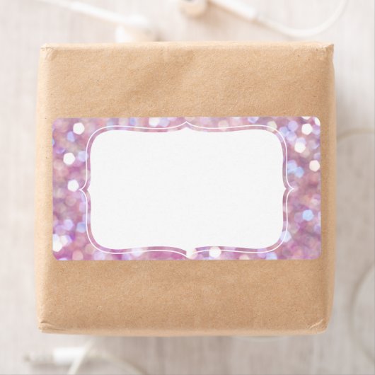 Zachte bokeh glitter schittert etiket (Insitu)