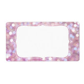 Zachte bokeh glitter schittert etiket (Voorkant)
