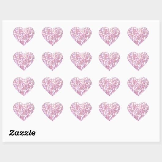 Zachte bokeh glitter schittert hart sticker (Vel)