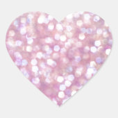 Zachte bokeh glitter schittert hart sticker (Voorkant)