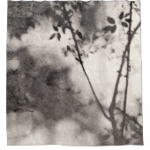 Zachte boom en schokken op stenen muur douchegordijn (Voorkant)