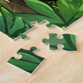 🧸 Zachte bosbeer puzzelavonturen cadeau ✨ Legpuzzel (Zijkant)