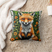 🦊🌲 Zachte bosvos decoratie cadeau ✨ Kussen (Deken)