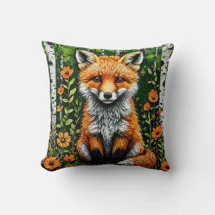 🦊🌲 Zachte bosvos decoratie cadeau ✨ Kussen