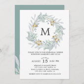 Zachte Botanica  Oefendiner Uitnodiging (Voorkant / Achterkant)