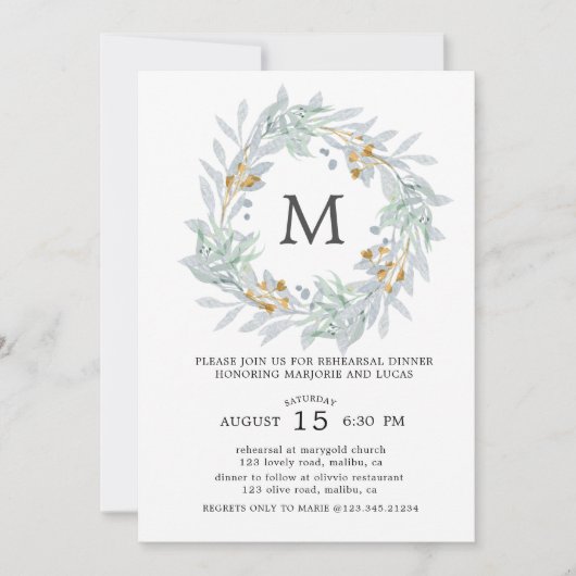 Zachte Botanics  Oefenavond Uitnodiging (Voorkant)