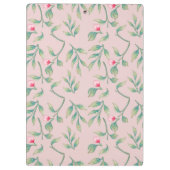 Zachte botanische bruiloft klembord (Achterkant)