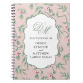 Zachte botanische bruiloft notitieboek (Voorkant)