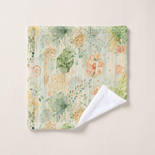 Zachte botanische droom bad handdoek (Wasdoekje)