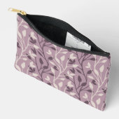 Zachte Botanische Mauve Blad Elegante Chic Etui (Open)
