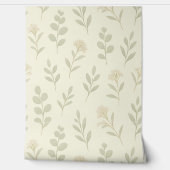 Zachte Botanische Nursery Wallpaper – Neutraal Gro Behang (Afrollen)