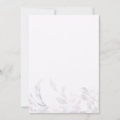 Zachte botanische verlovingsfeestfoto uitnodiging (Achterkant)