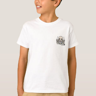 Zachte Breiende Spin Kerst Sjaal Kinderen T-shirt