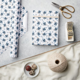 Zachte Bries Bloemen Cadeaupapier
