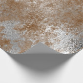 Zachte, bruine maroon Rust Wrap, versteld Cadeaupapier (Hoek)