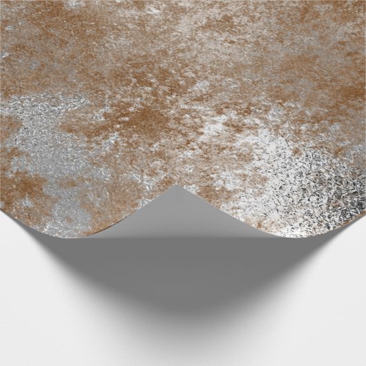 Zachte, bruine maroon Rust Wrap, versteld Cadeaupapier (Hoek)