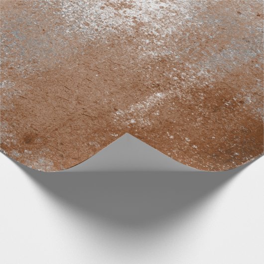 Zachte, bruine maroon Rust Wrap, versteld Cadeaupapier (Hoek)