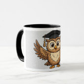 Zachte Cartoon Afstudeeruil Sjabloon Sticker Mok (Voorkant links)