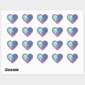 Zachte cartoon-liefdesstickers hart sticker (Vel)