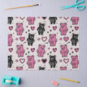 Zachte Cartoon Teddybeer Patroon Tissuepapier (Craft)