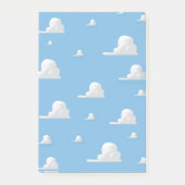 Zachte cartoonwolk patronen post-it® notes (Voorkant)