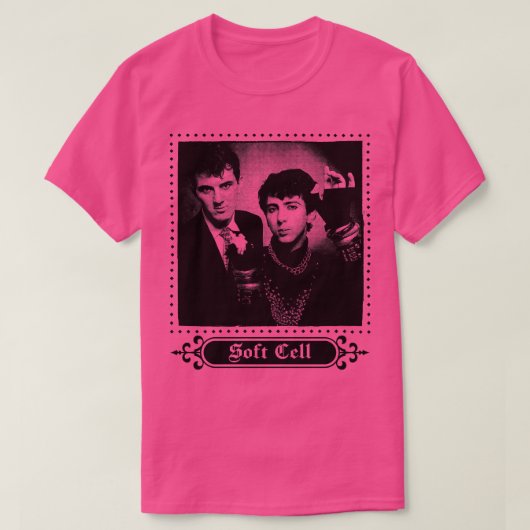 Zachte cel Punksthetic Synthwave Fan Design T-shirt (Design voorkant)