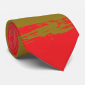 Zachte CherryPop Gouden Herenstrik Stropdas (Opgerold)